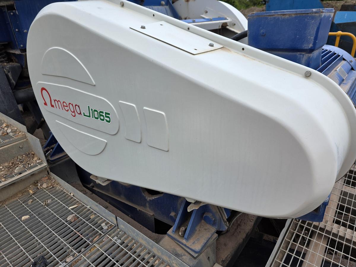 Used Omega J1065S Semi Mobile Jaw Crusher