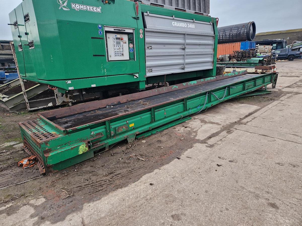 Used Komptech Crambo Slow Speed Shredder Year 2008 Electric