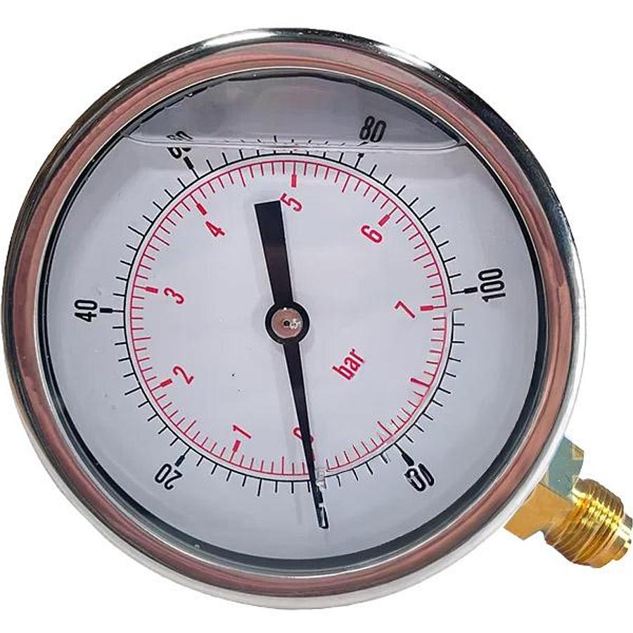 Used 02110547 – WATER PRESSURE GAUGE 4″ – 0 – 100 – BTM ENTRY