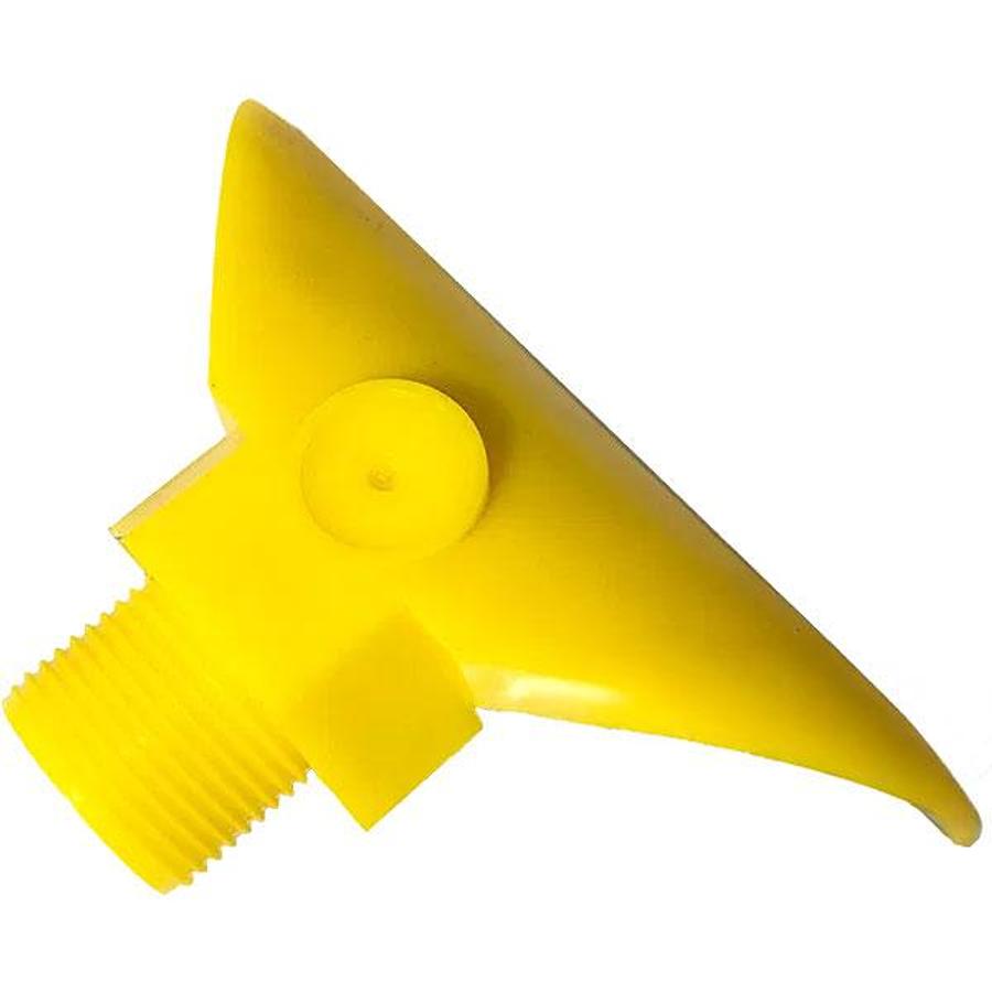 Used Fixed Flow 3/4″ BSP Yellow Plastic Nozzle 7mm Hole Diameter