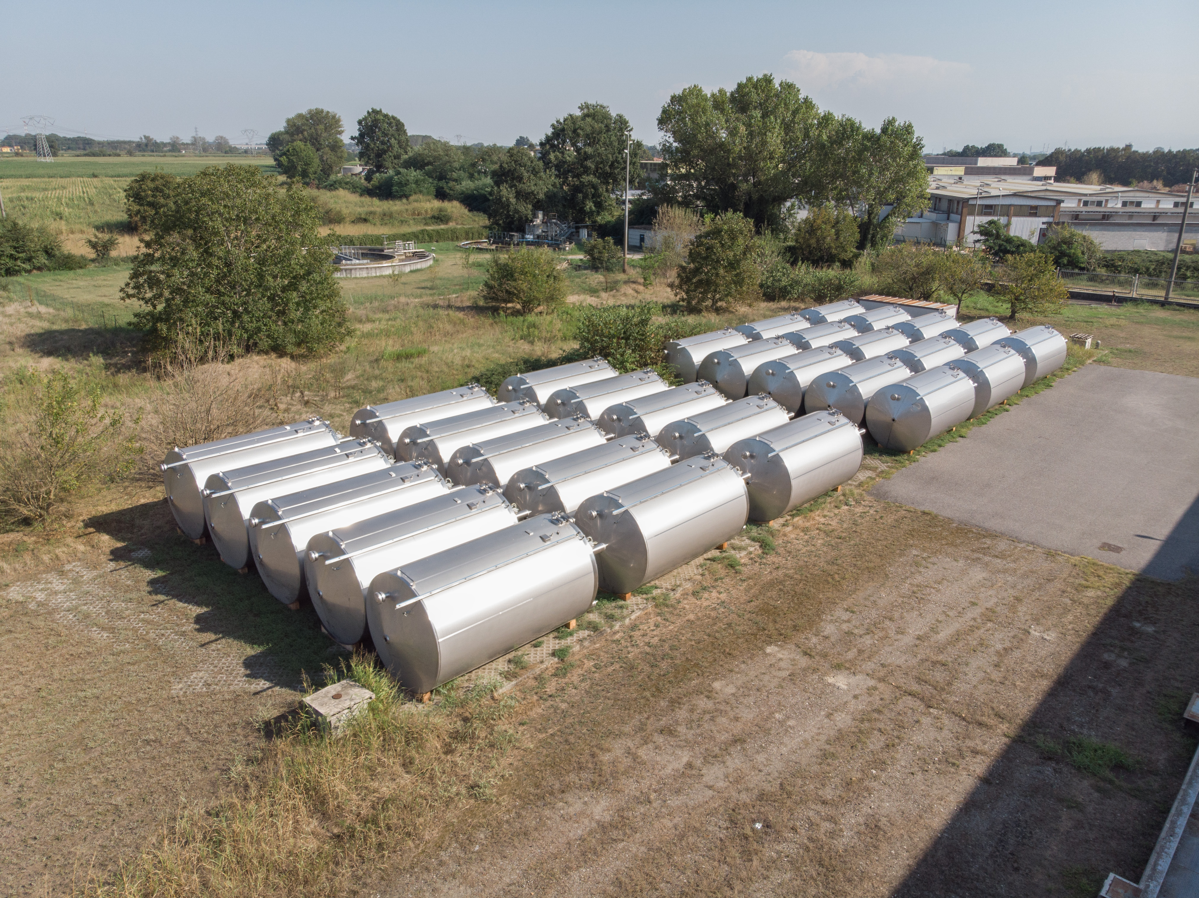 Usato Serbatoio da 35 m3 in acciaio inox AISI304 (oltre 30 disponibili)