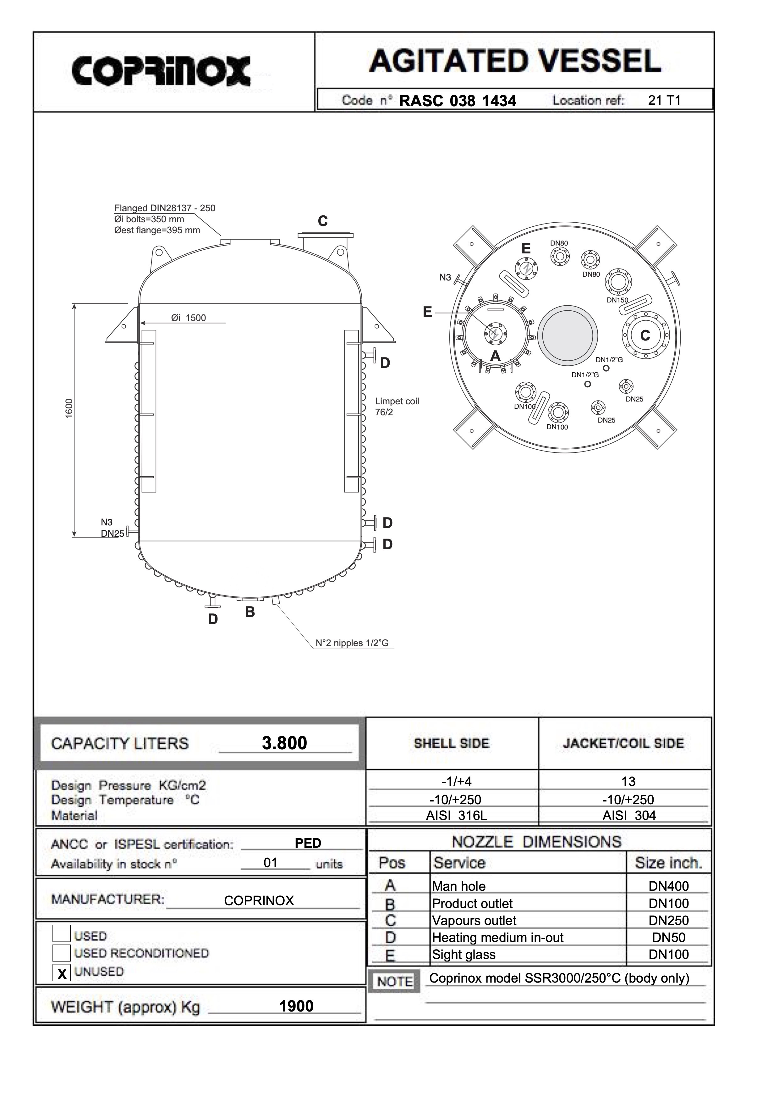 2021 COPRINOX SSR3000 (solo corpo)