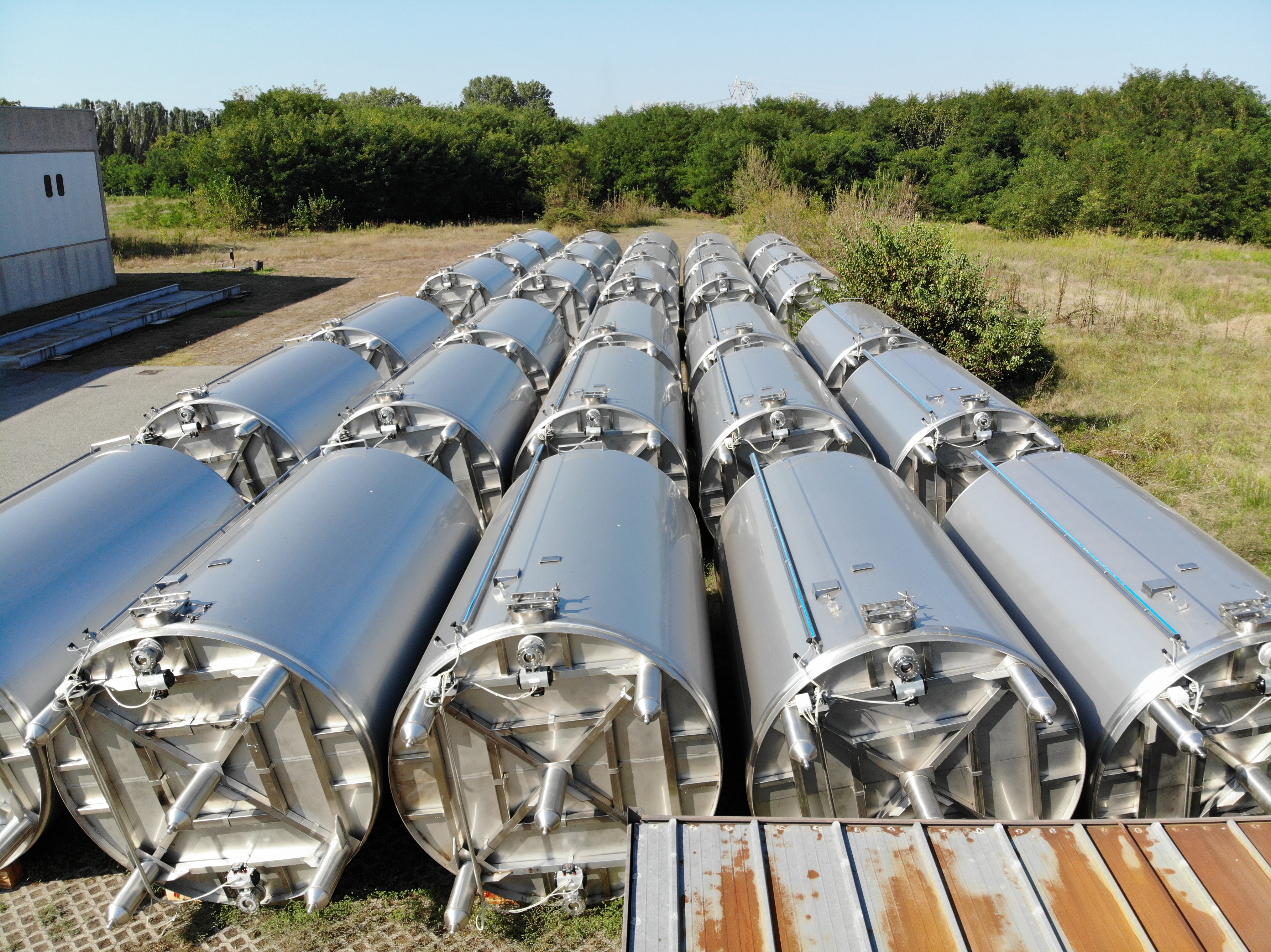 Usato Serbatoio da 35 m3 in acciaio inox AISI304 (oltre 30 disponibili)