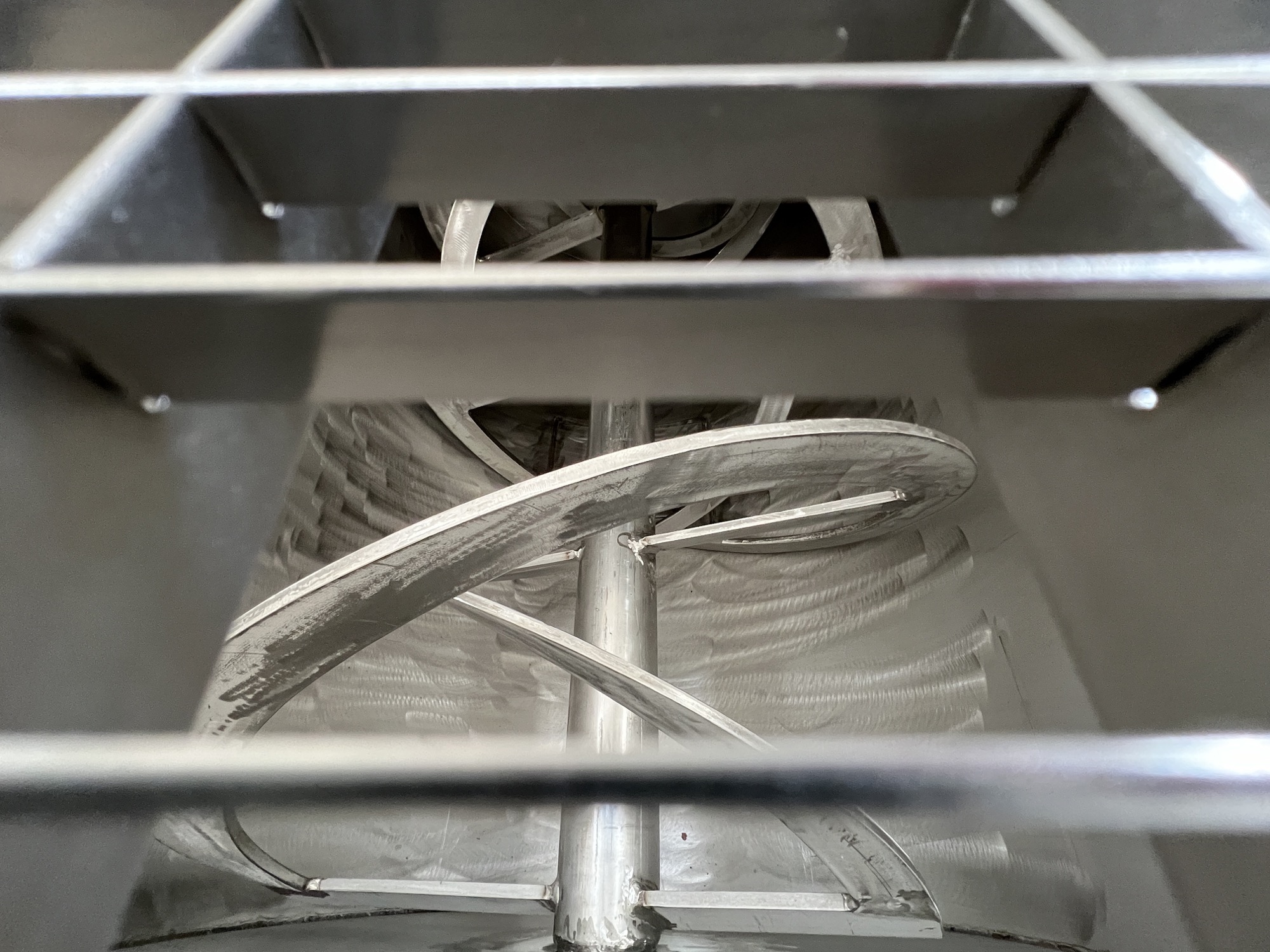 Miscelatore per polveri COPRINOX da 1000 Litri completo di quadro e coclea di scarico