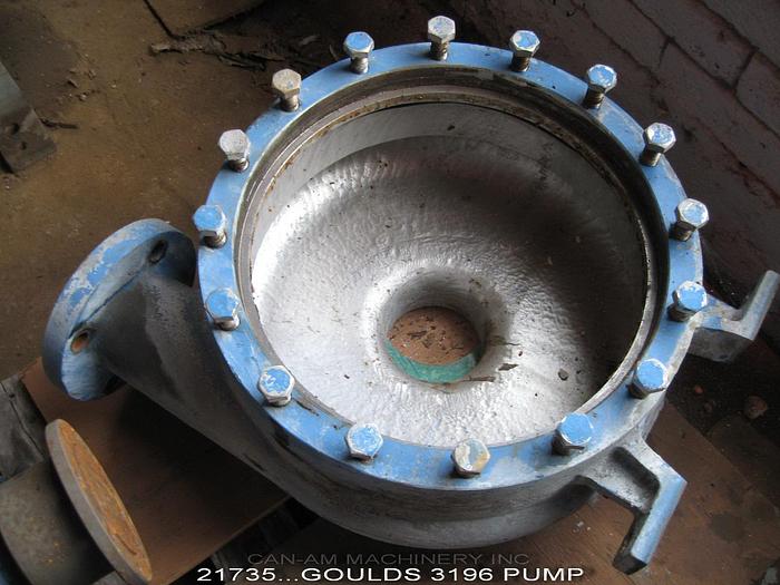 Used Goulds 3196CV Pump, Cv3196, 3X4X13, Less Impeller, Cd4Mcu #21735