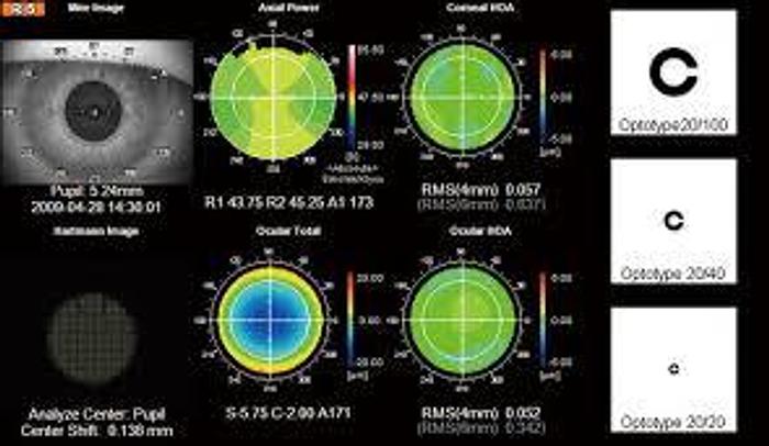 Used Topcon KR 1W ARK/ Wavefront Abberometer