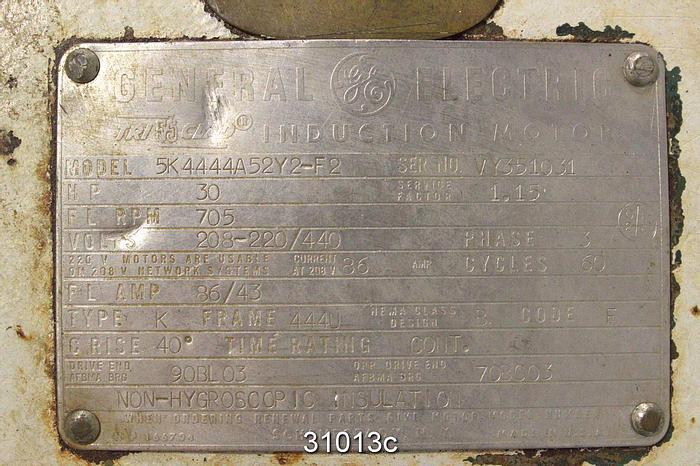Used General Electric 5K4444A52Y2-F2 Ac-Motor #31013