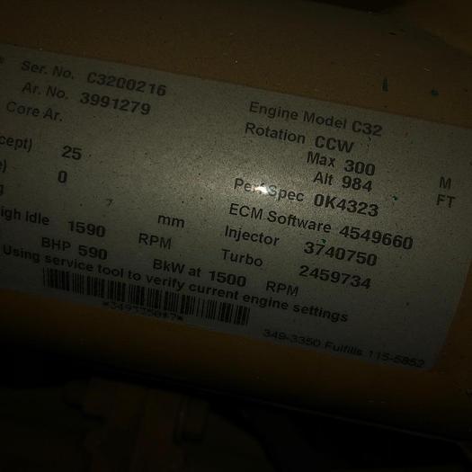 Caterpillar generators Marine Tier II with class certificates