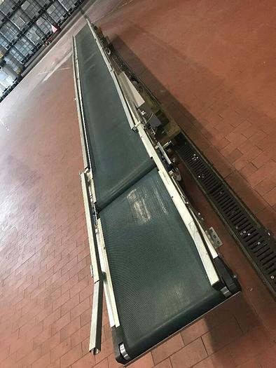 Gebraucht TRANSNORM Gurtförderer, Steigförderer, Förderband 7,1 Meter 1100