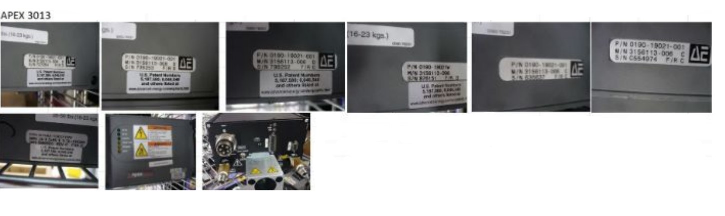 Used 2010 Advanced Energy APEX 3013 1513