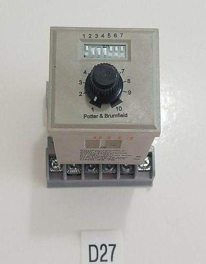 Used *PREOWNED* POTTER & BRUMFIELD CNS-35-76 PROGRAMMABLE TIME DELAY EIGHT FUNCTIONS