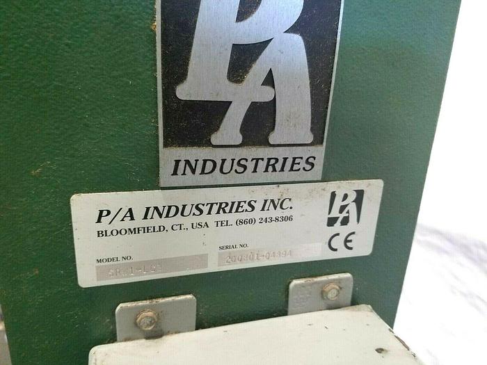 Used PA Industries Motorized Stock Material Payoff Reel Feed to Press