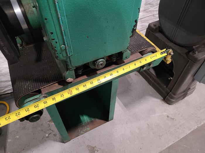 Used Timesaver Mini Belt Grinders 948 Precision Automated Sanding Metal Plastic Wood