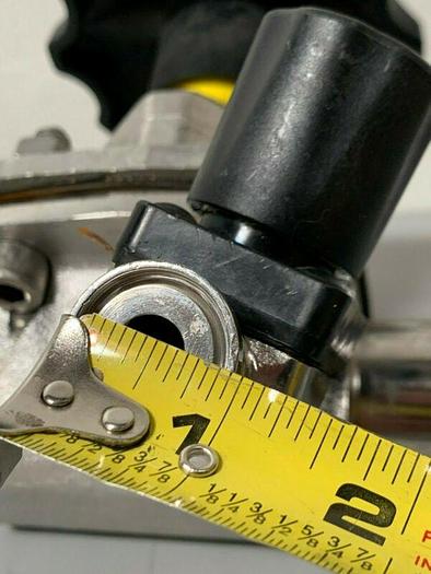 Used Crane Saunders Diaphragm Valve, 2 Valves w/ 1 1/2" & 1/2" Sanitary Fittings