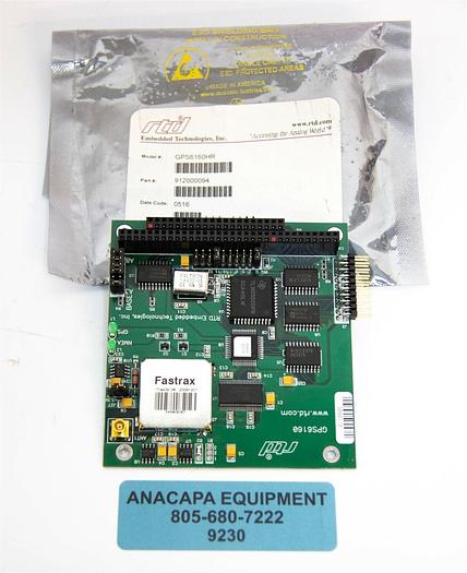 Used RTD Embedded Technologies GPS6160HR 12 Channel GPS Receiver Module New (9230)K