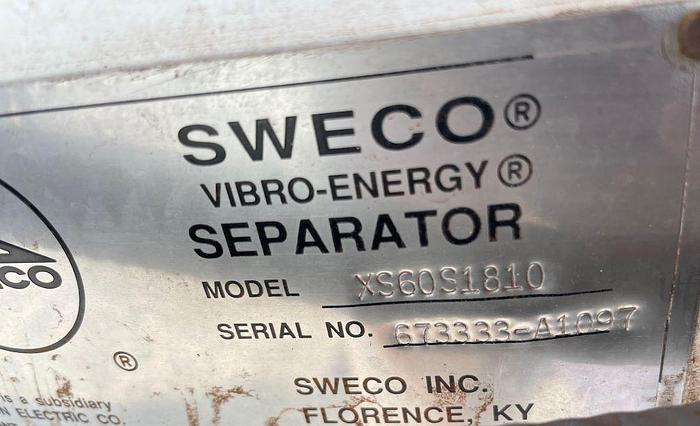 Used 60" SWECO SCREENER - S/S