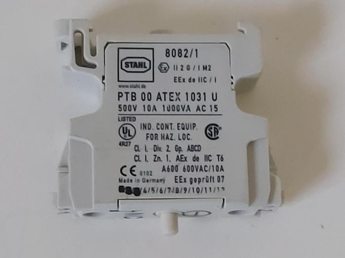 9 Stück Ex Hilfsschalter, NC 8082/1, 500V 10A 1000VA, R. Stahl neuwertig