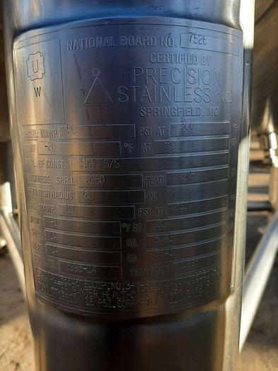 Used Reactor, 793 Gallon, 316L S/st, Jkt, 50 PSI, Full Vac, B #S744294