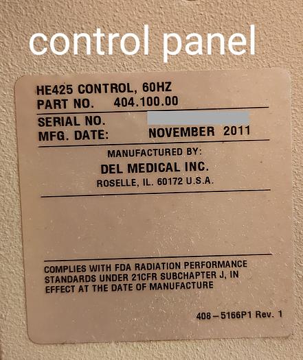 Used 2011 Del Medical HE425 Analog Floor mounted