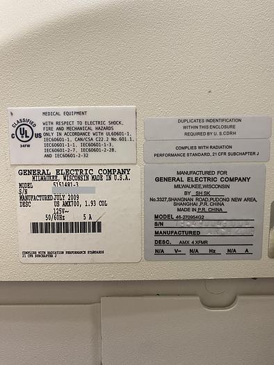 Used 2009 GE AMX 700 digital portable