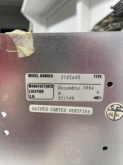 Used ELECTRONIC RACK P/N: 2102645