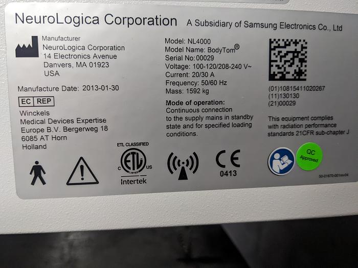 Used Neurologica BodyTom 32-Slice CT