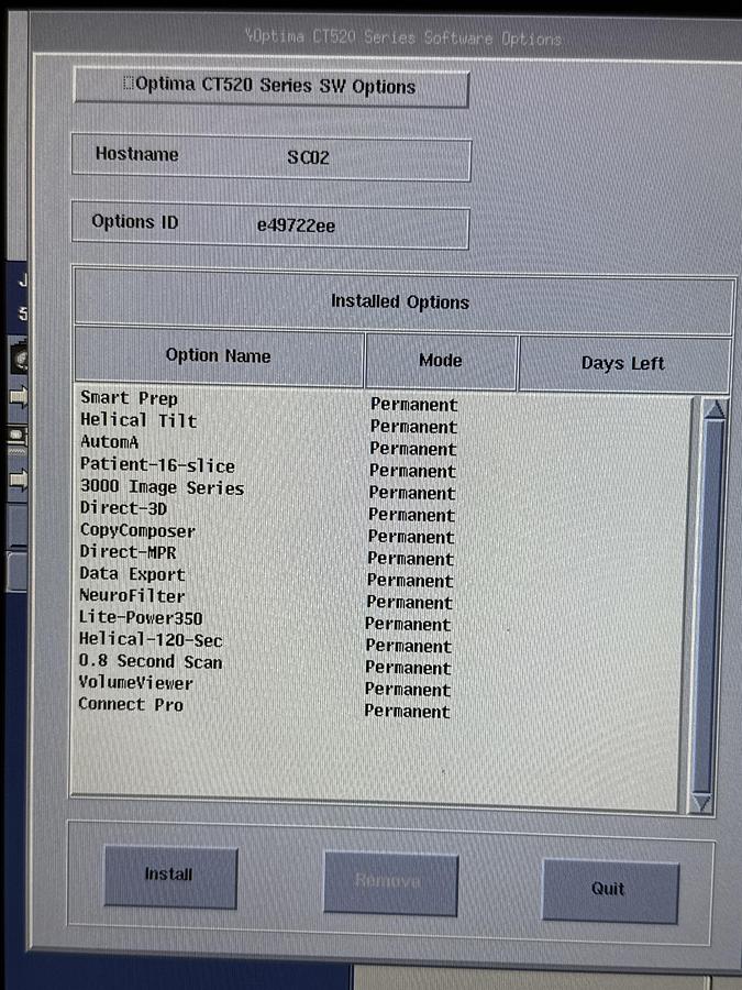 Used 2016 GE Optima 520 16 Slice CT