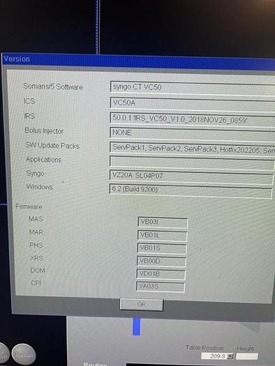 Used 2016 Siemens Siemens Somatom Perspective 64 slice scanner