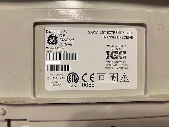 Used 2003 GE Signa 1.5T Extremity Coil