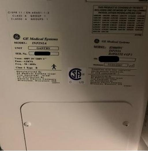 Used GE Infinia Hawkeye