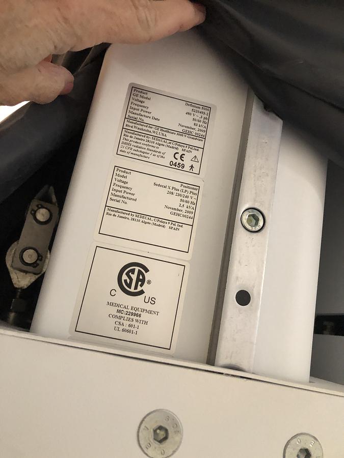 Used 2008 GE Definium 5000