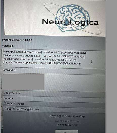 Used 2021 Neurologica CereTom 8-Slice CT