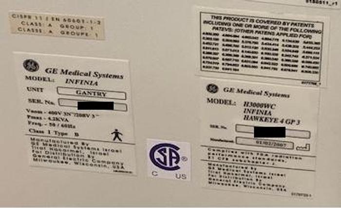 Used GE Infinia Hawkeye 4 GP 3