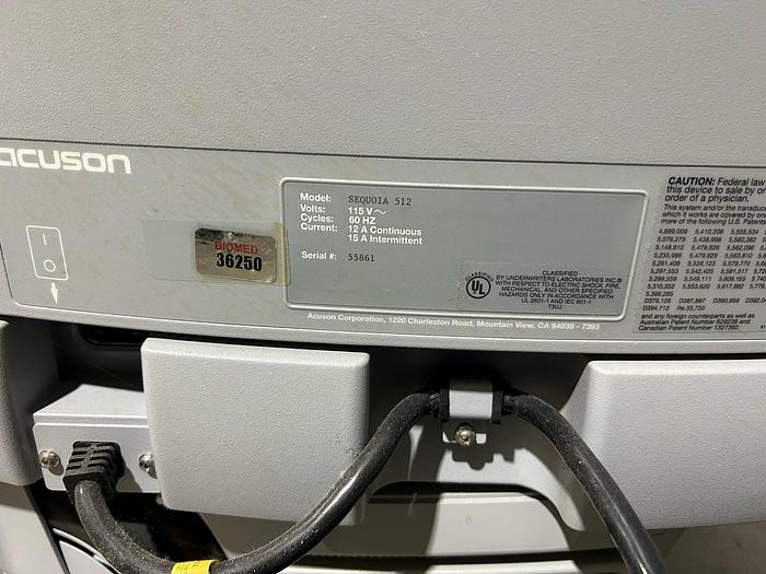Used Siemens Acuson Sequoia 512