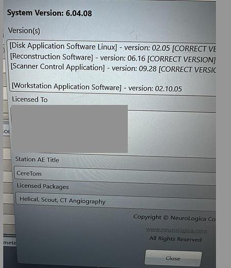 Used 2021 Neurologica CereTom 8-Slice CT