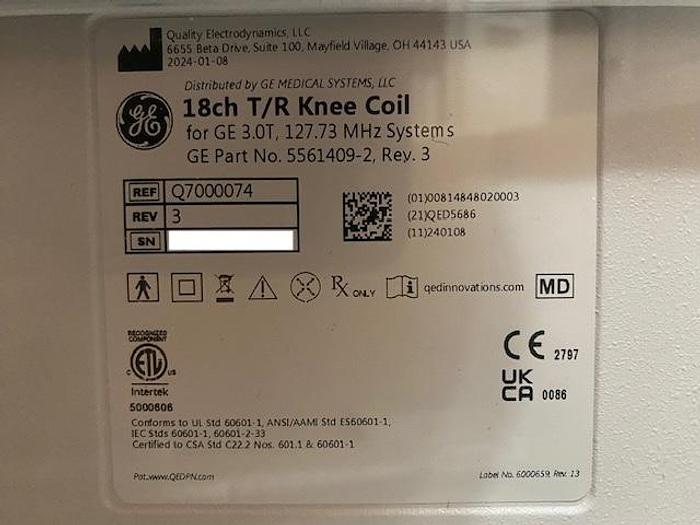 2024 GE 18ch 3T T/R Knee Coil