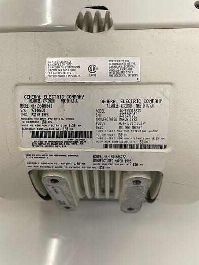 Used X-Ray Tube MX100 P/N: 46-155400G48