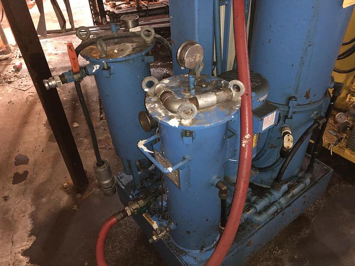 Used FILTERDYNE 858-300-875 JA97 HYDRAULIC OIL FILTRATION SYSTEM