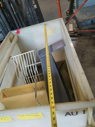 Used Reinforced Polypropylene Tank 27" x 40" x 28 deep Plating Washing