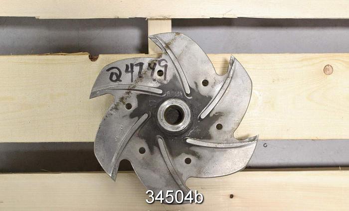 Used Goulds 3196 Impeller, 3x4x13, 6-Vane, 10 Diameter, Pattern 56849 #34504