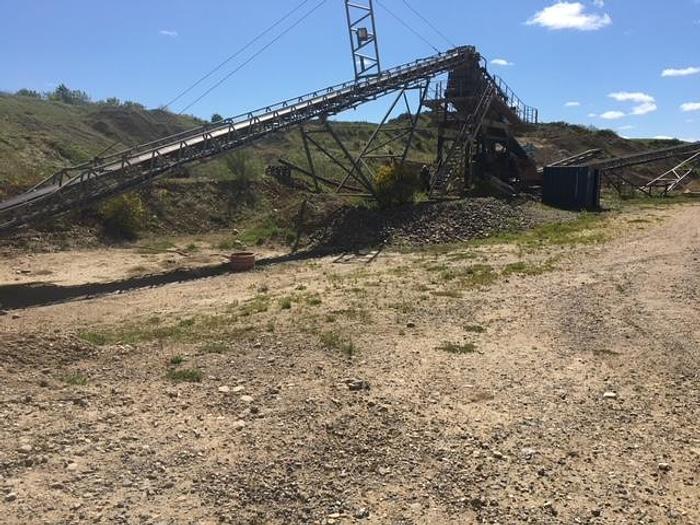 Gebraucht 2014 Terex Kieswaschanlage mit Powercrub 120 Schwertwäsche und Förderbändern