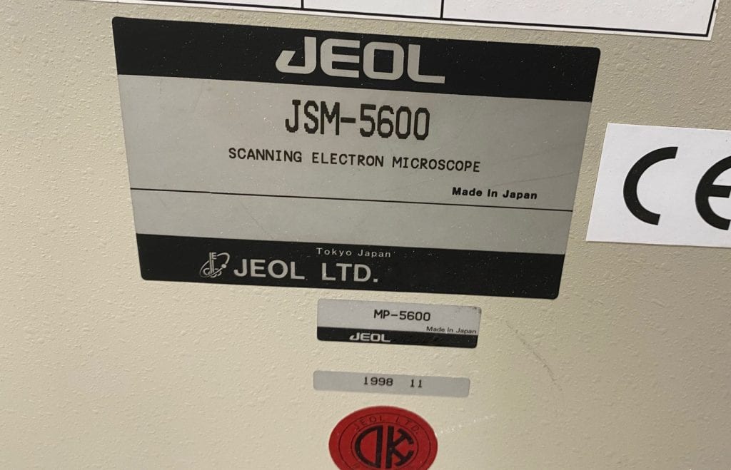 Used 1998 JEOL 5600 SEM