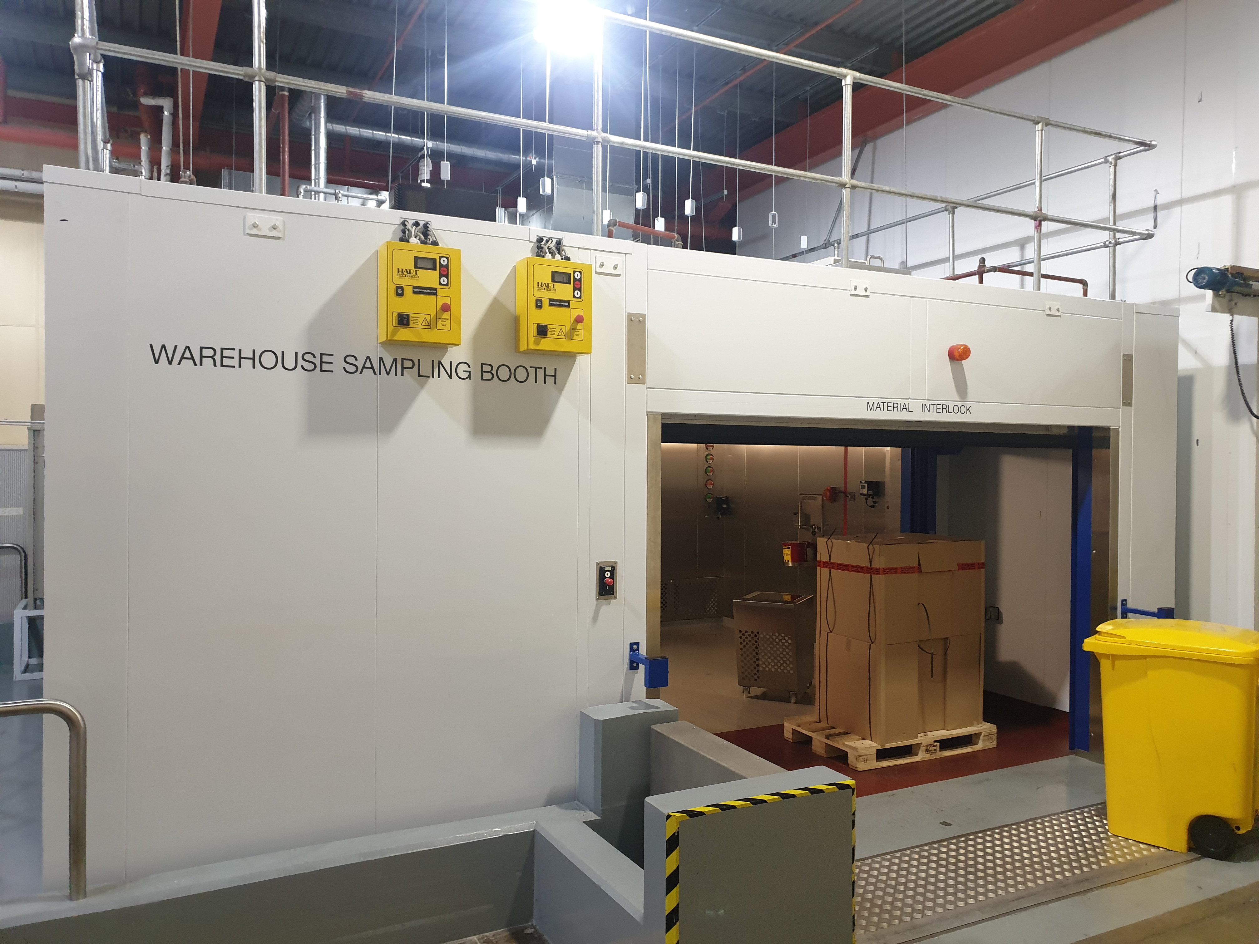 Used Extract Technologies Warehouse Downflow Sampling Booth