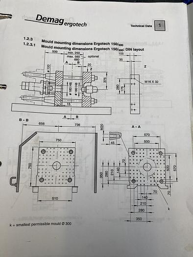 Used 2000 Demag Ergotech 150/500-320 System Injection Moulding Machine