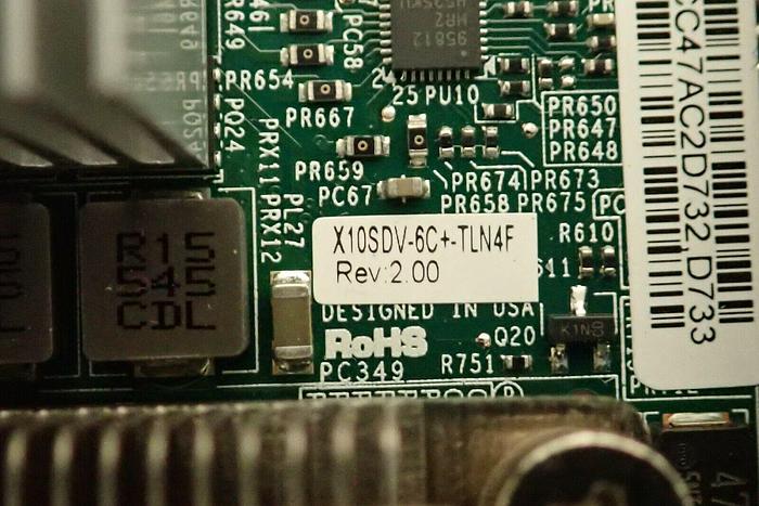 Used Supermicro X10SDV-6C+-TLN4F Mini-ITX Motherboard 672042205080