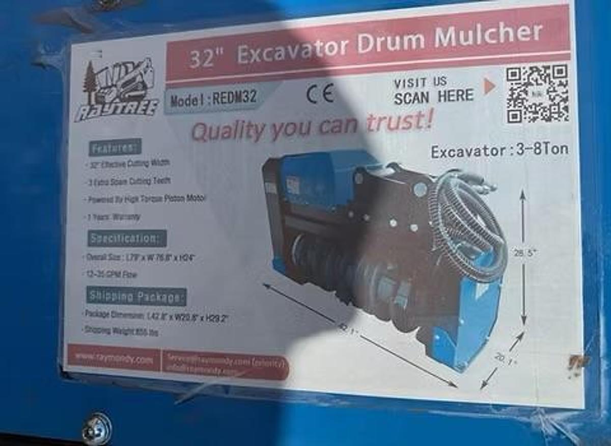 Used 2026 RAYTREE  DM32 Inch Forestry Mulcher