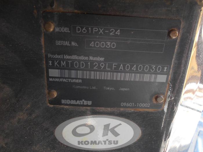 Used 2015 KOMATSU D61PX-24