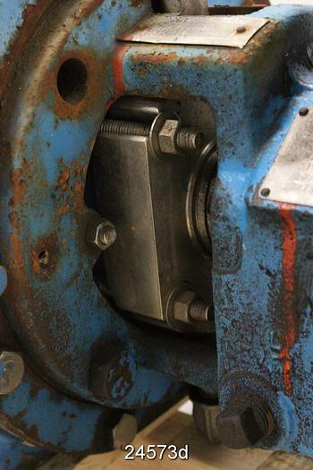 Used Goulds 3196 Goulds 3196, 1.5X3X8, Stainless Steel Casing, 5 Vanes, 5.88" Impeller Diameter, Stainless Steel Impeller, Ductile Iron Stuffing Box, Mechanical Seal St Power End. #24573