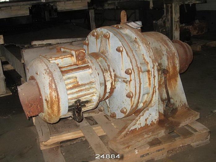 Used Sumitomo HBK10-928B Gear Reducer "Cyclo Variator" From Fkc Sludge Press, 1247 :1 Ratio, 1500/1800 Rpm Input, 10 Hp (7.5Kw)
Output Torque Rating 2500 Kg M #24884