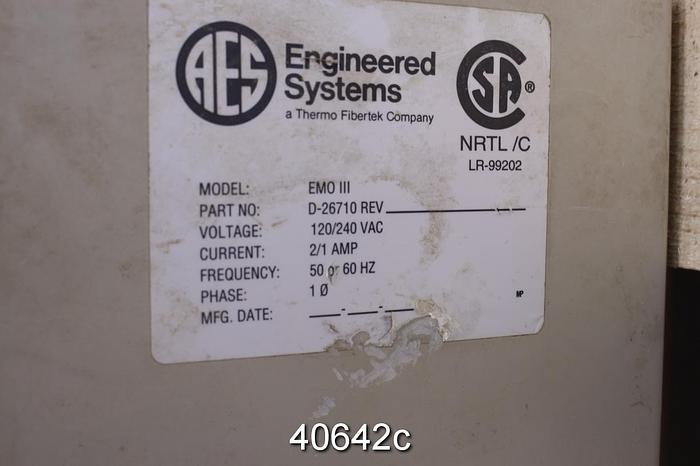 Used AES EMO III Shower Oscillator Drive Controller Digital Display #40642